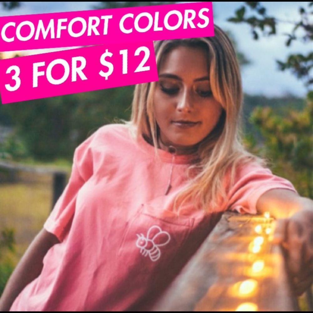 3 FOR $12 Comfort Colors Save The Bees Tees 🐝🌻